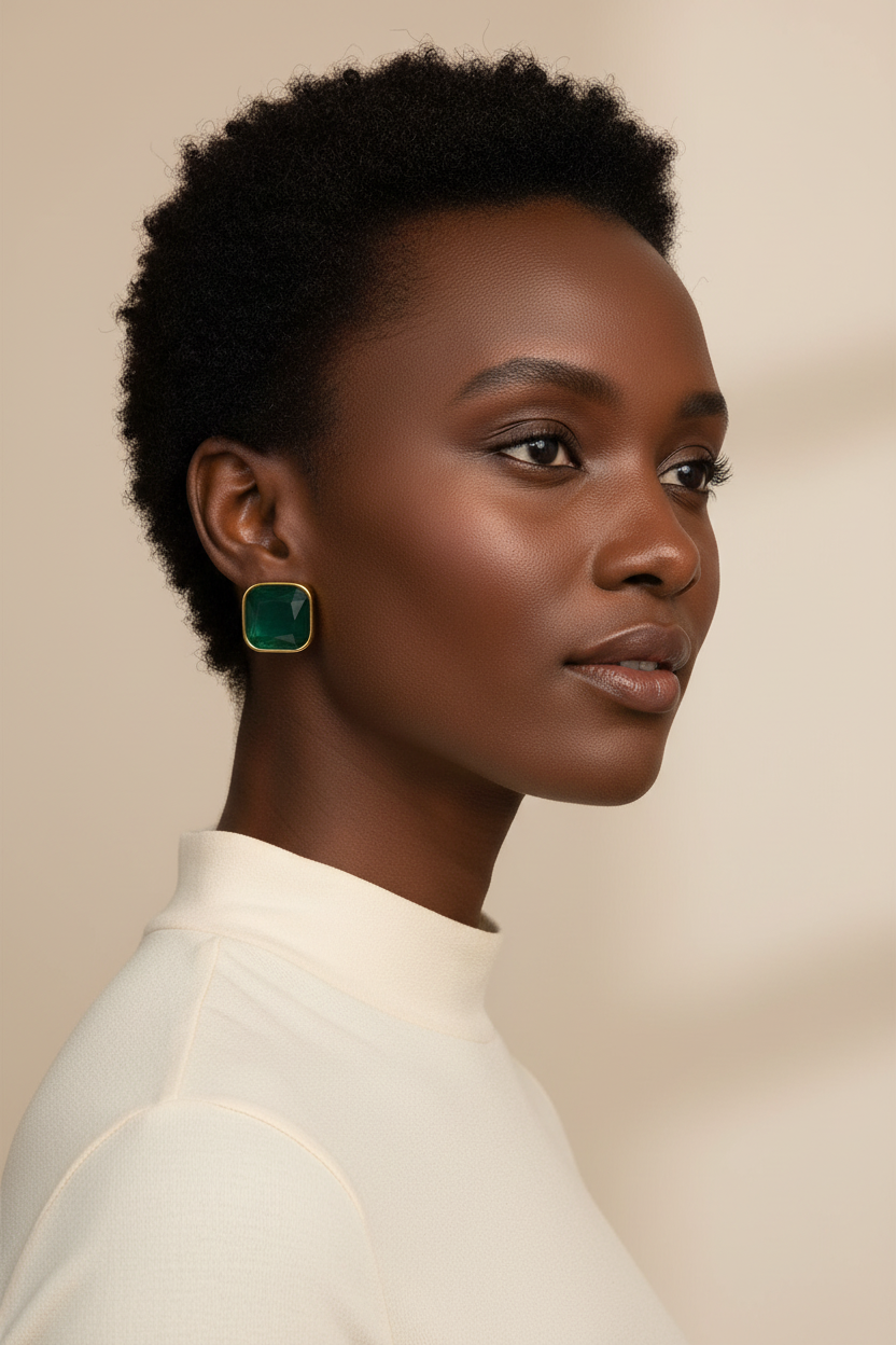 Additional Green earring lifestyle