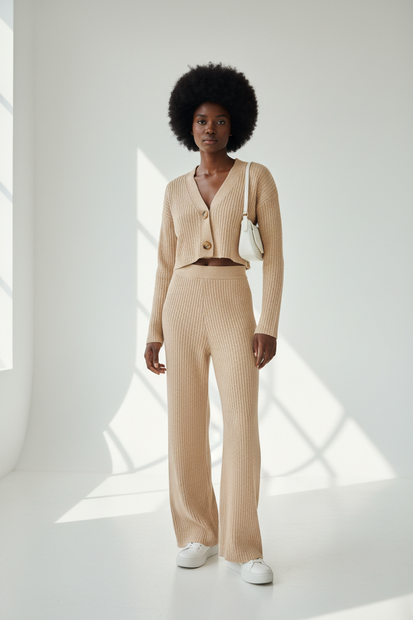 Apricot Knit Set - Studio