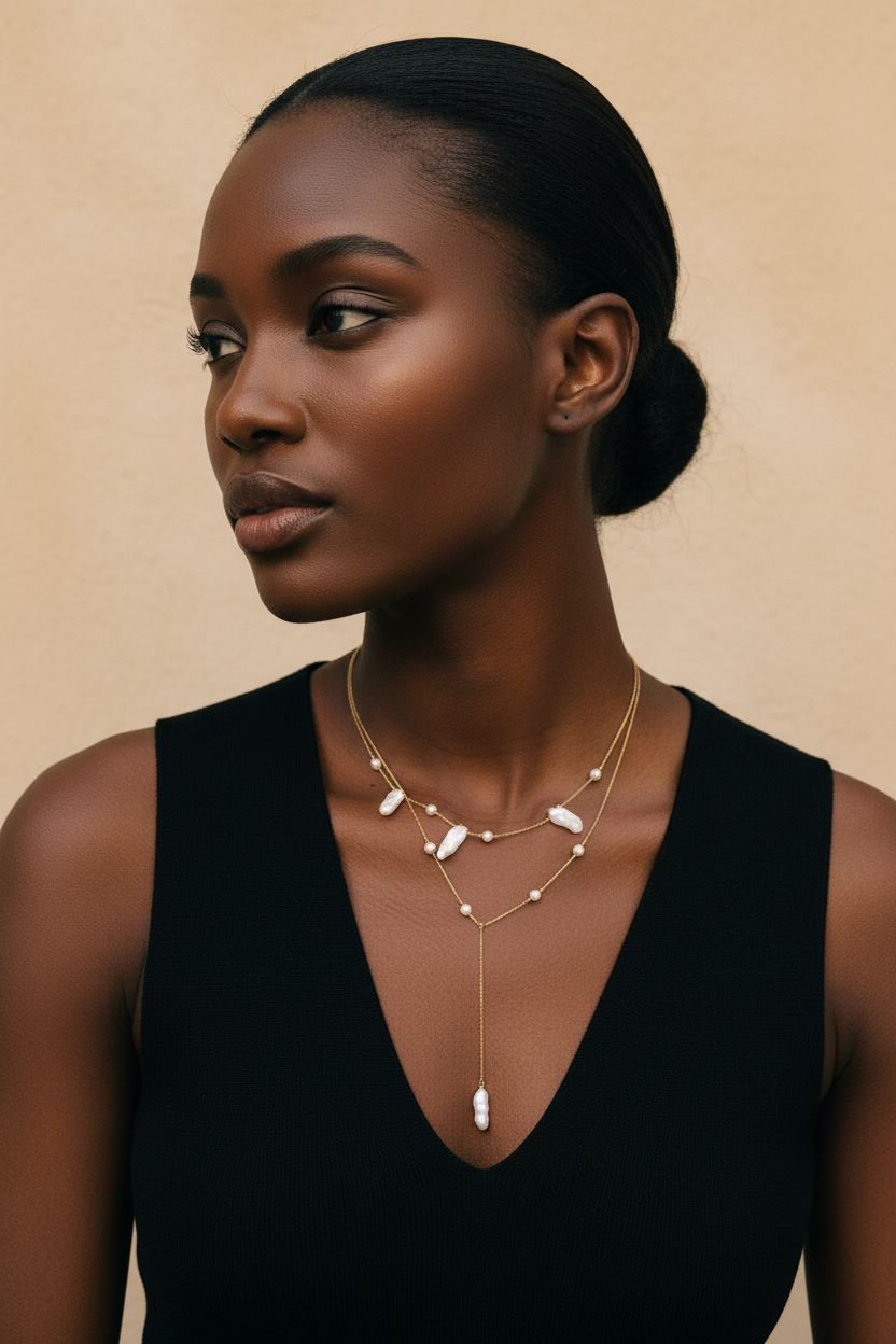 Baroque Pearl Necklace - Model 1
