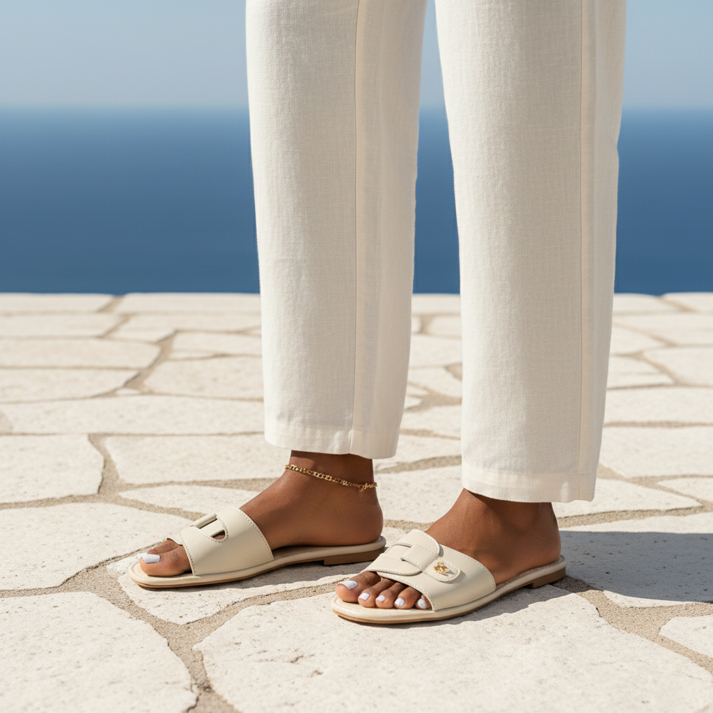 Beige H-Strap