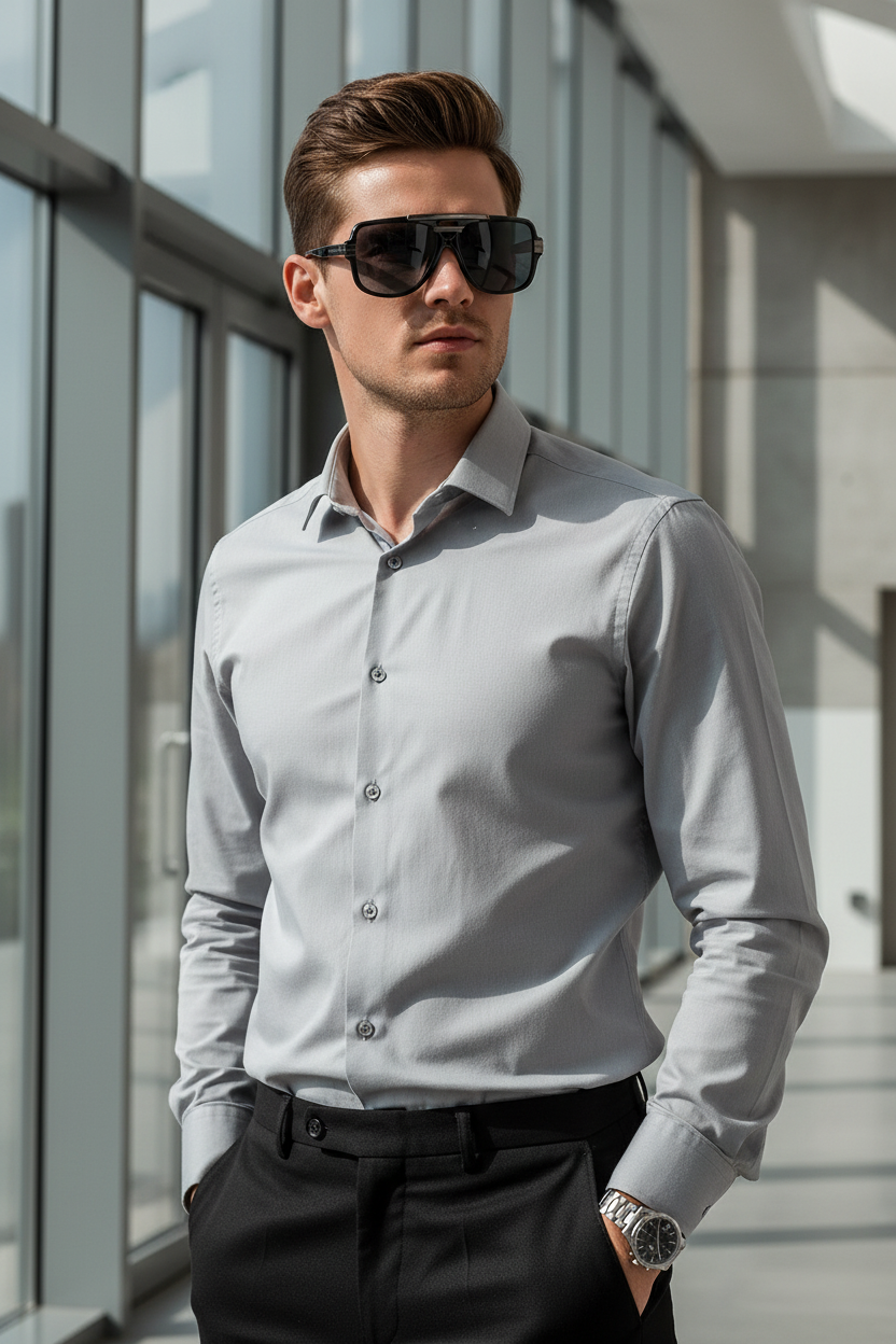 Black Gray lens model image
