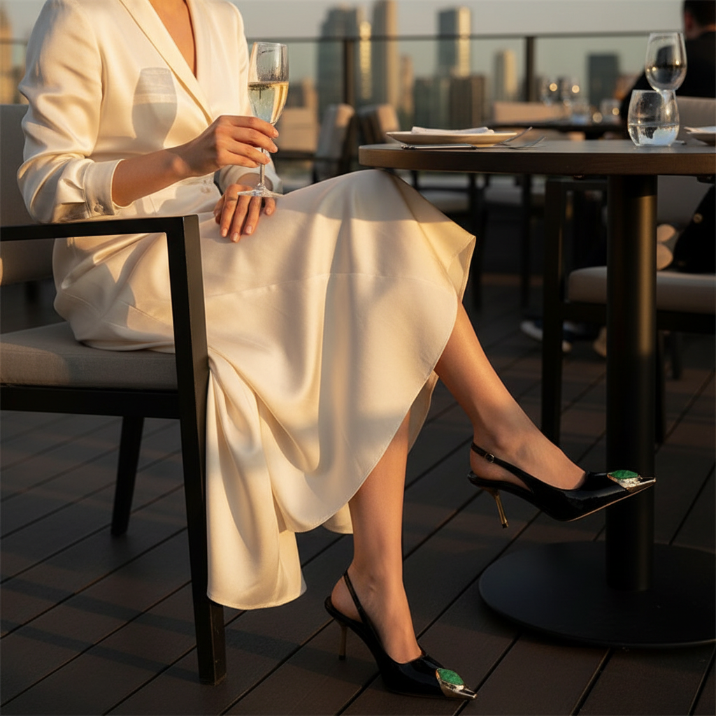 Black Slingback Lifestyle