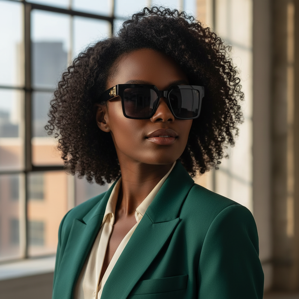 Black Sunglasses 3/4