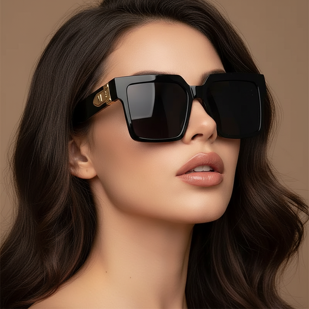 Black Sunglasses Close-Up