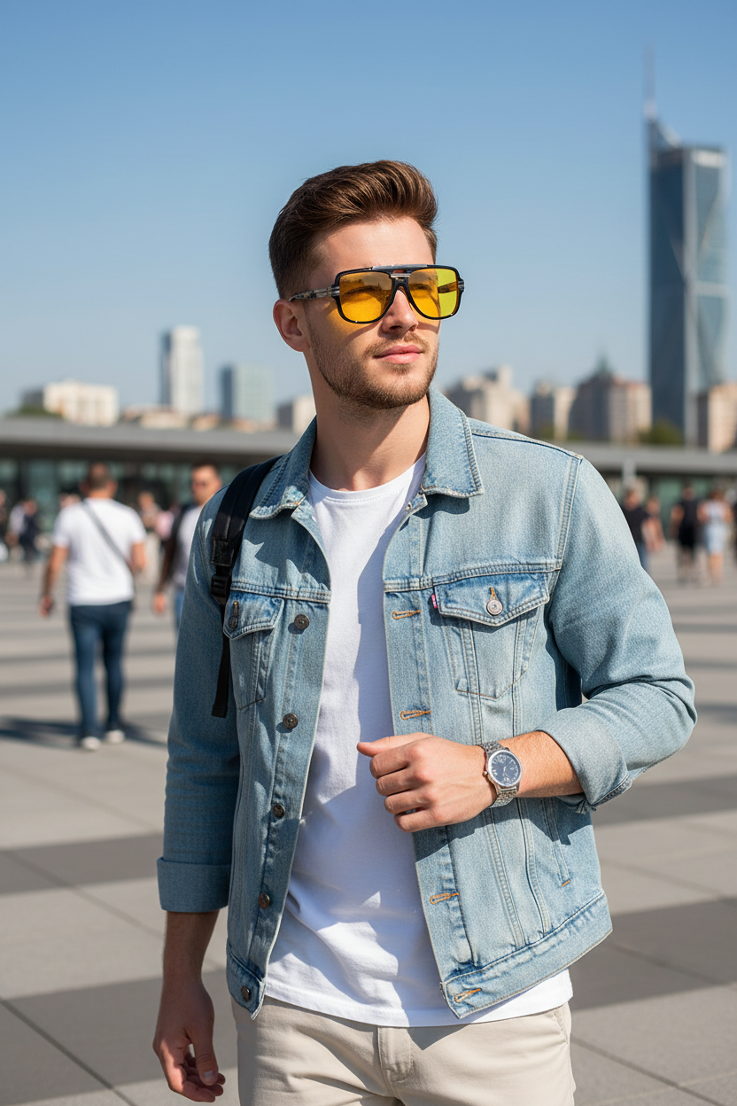 Black Yellow lens model image