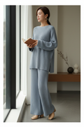 Blue-Grey Knit Set