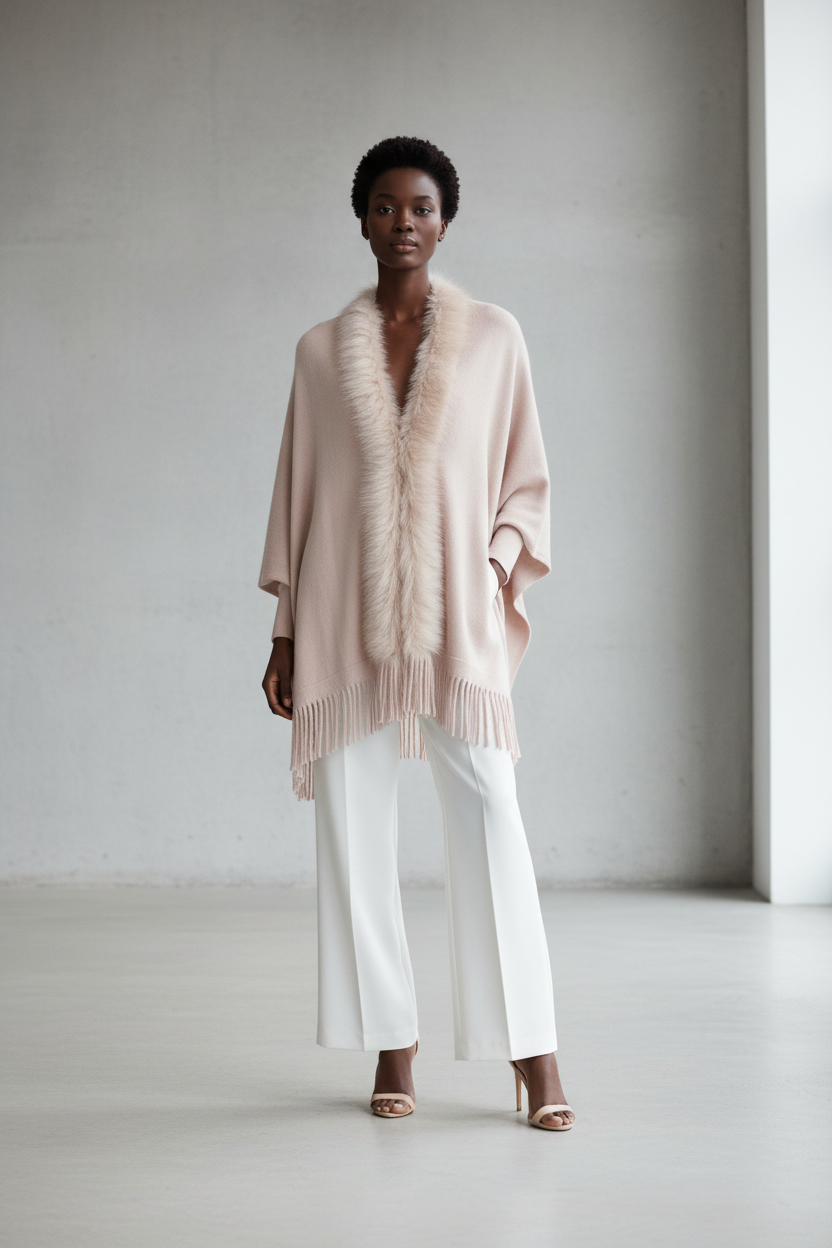 Blush Pink Poncho