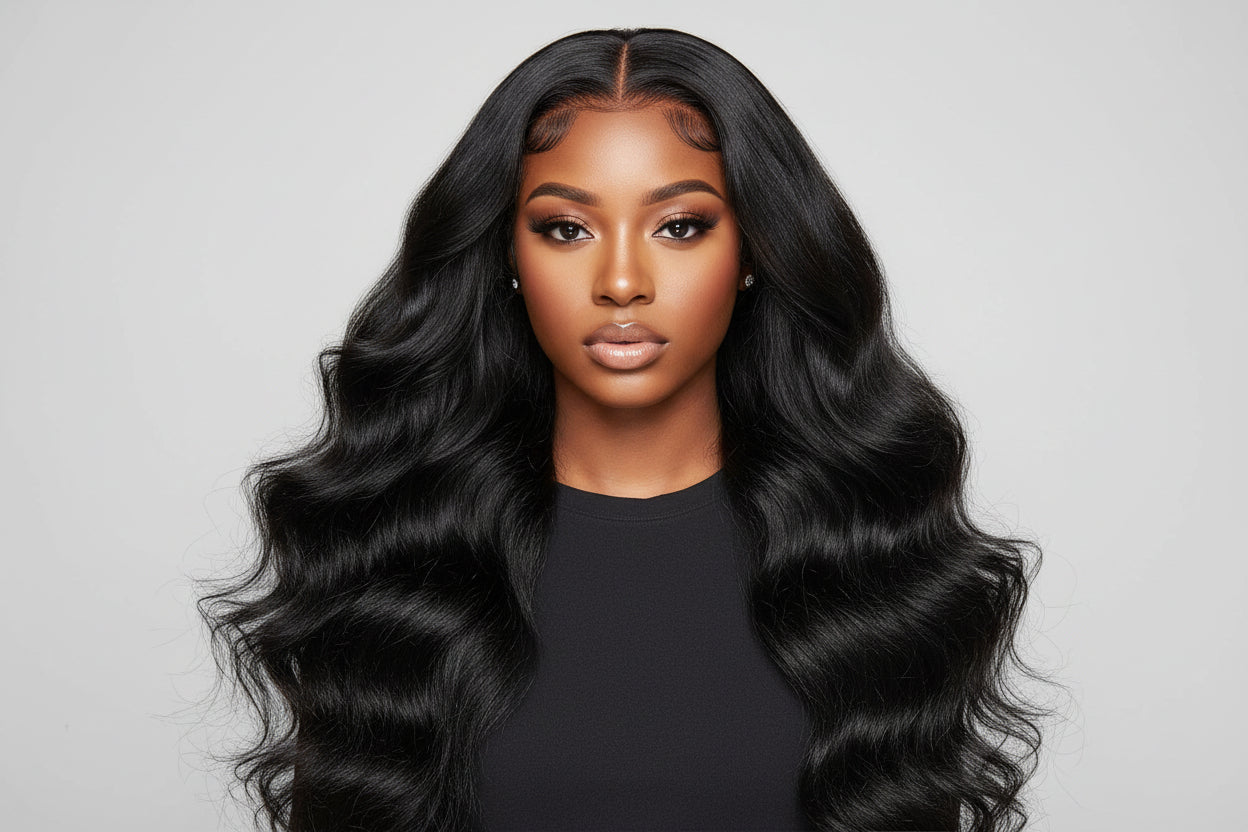 200% Density 13x4 Full Frontal Lace Wig Body Wave, 100% Human Hair, 200% Density