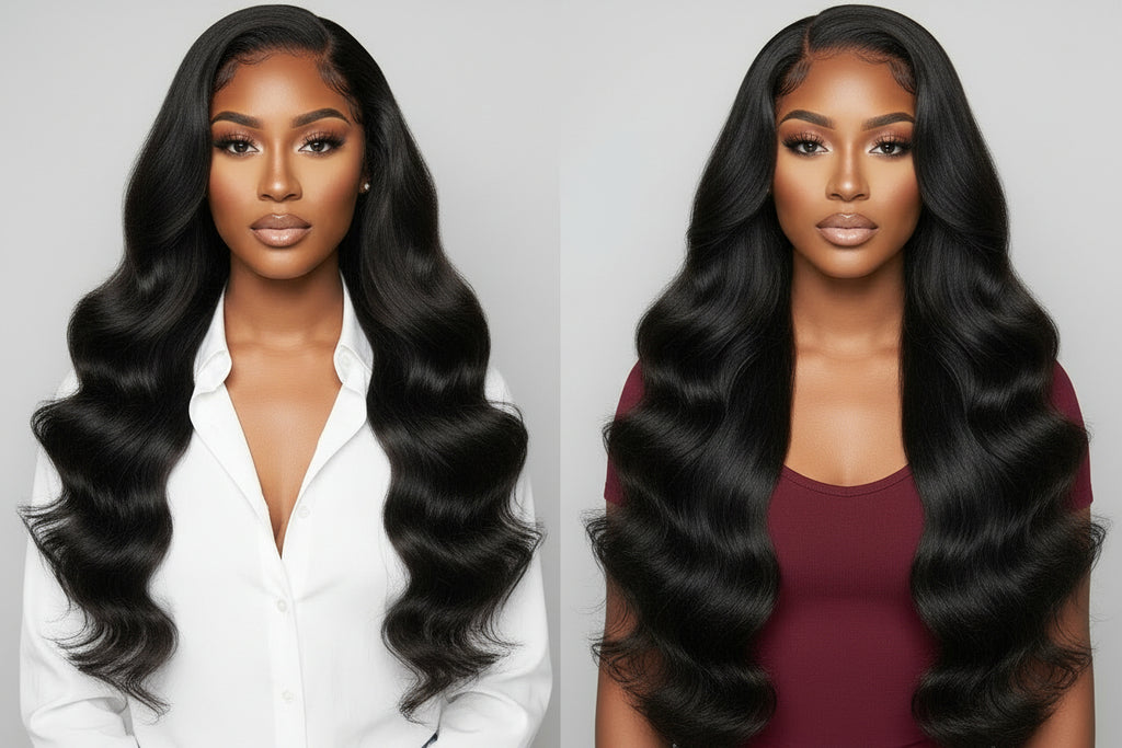 200% Density 13x4 Full Frontal Lace Wig Body Wave, 100% Human Hair, 200% Density