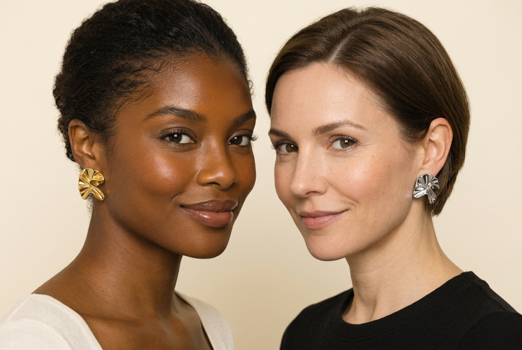 Both models — shoulder-to-shoulder portrait