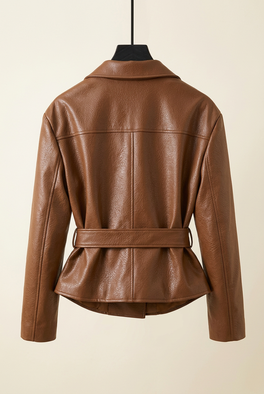 Brown jacket — back on hanger