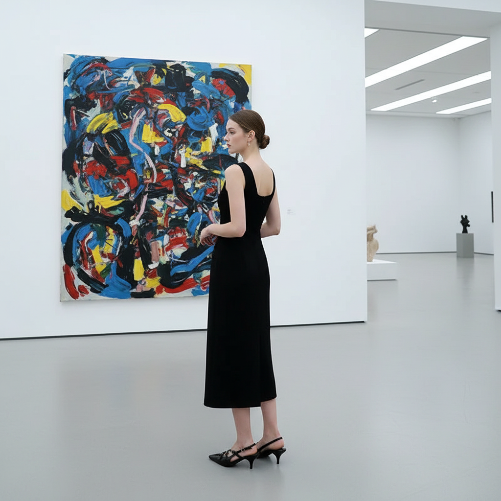 Buckle Slingback Black Lifestyle