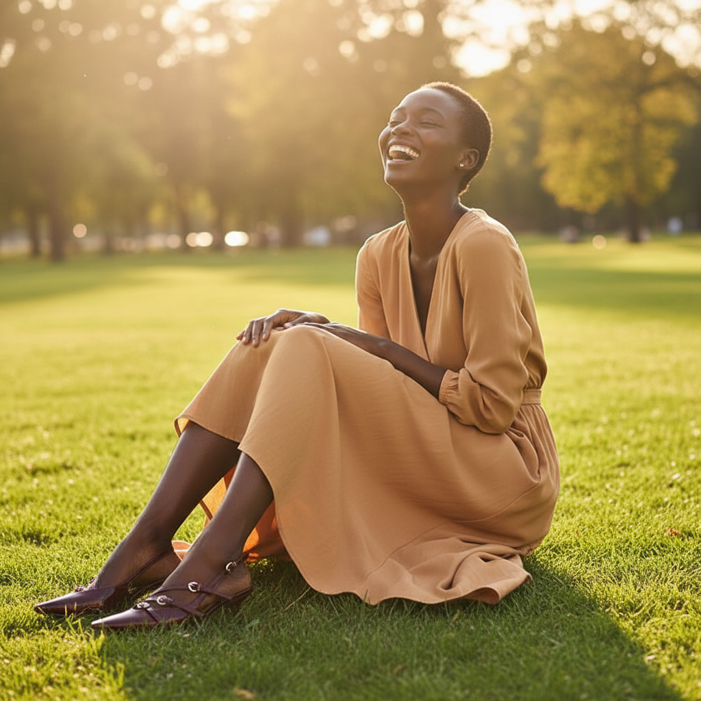 Buckle Slingback Burgundy Lifestyle