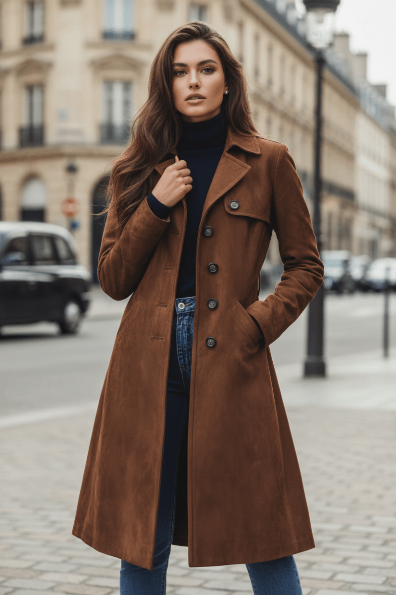Button Up Long Sleeve Trench Coat - The PM Edit