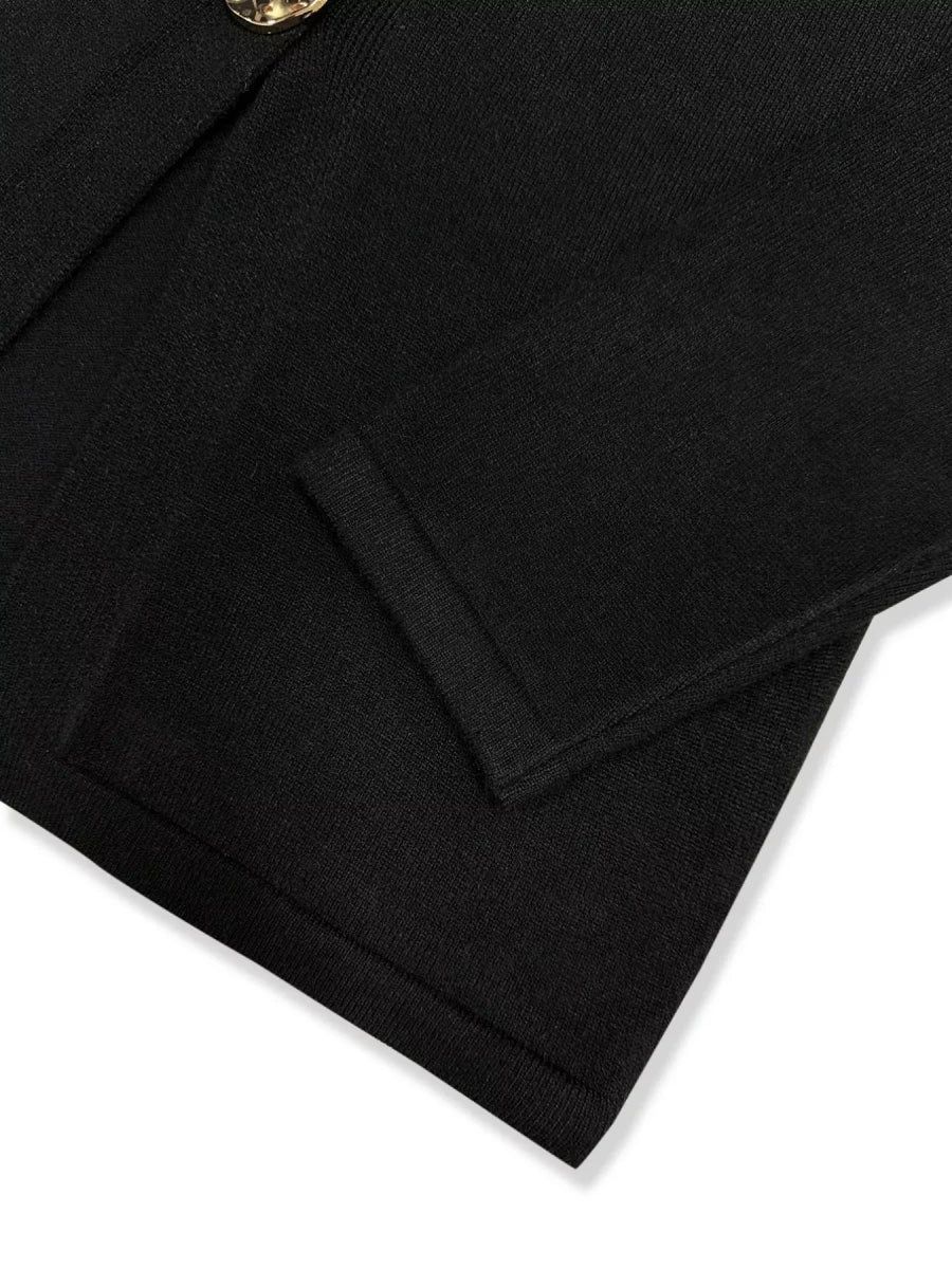 Button - Down Knit Cardigan - The PM Edit