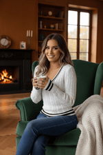 Load image into Gallery viewer, Cable Knit Long Sleeve Sweater

