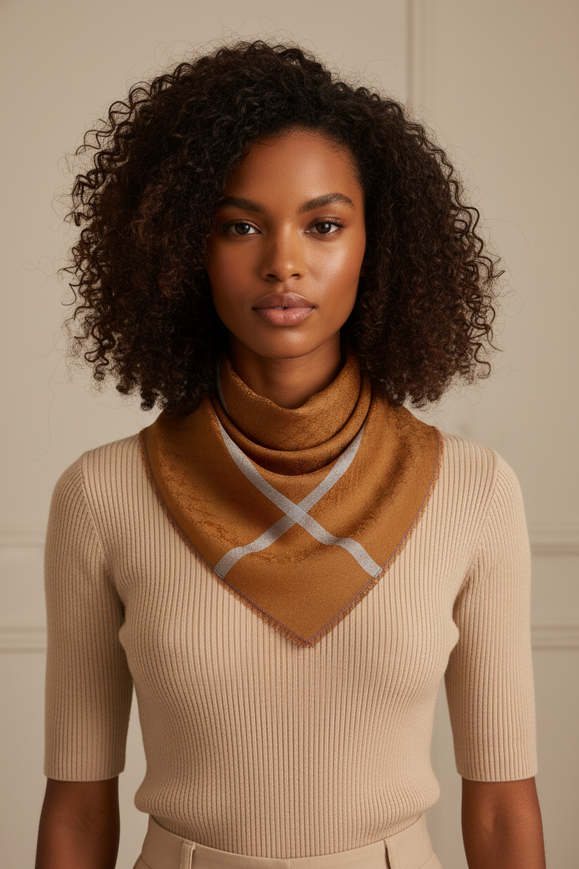 Caramel Scarf Flat Redo