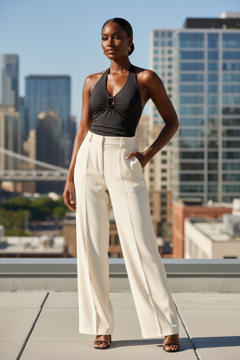 City Chic — Wide Leg Trousers