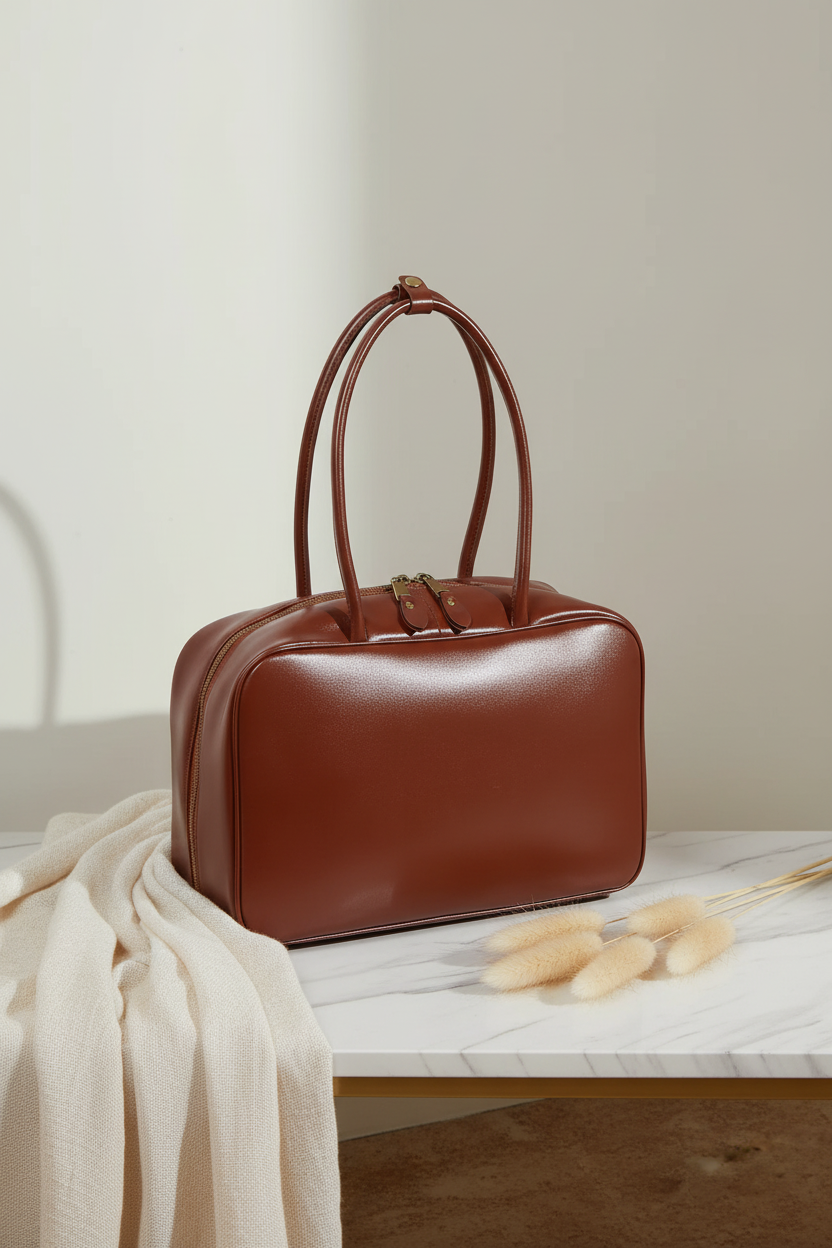 Cognac Leather Tote Satchel Pinterest Pin