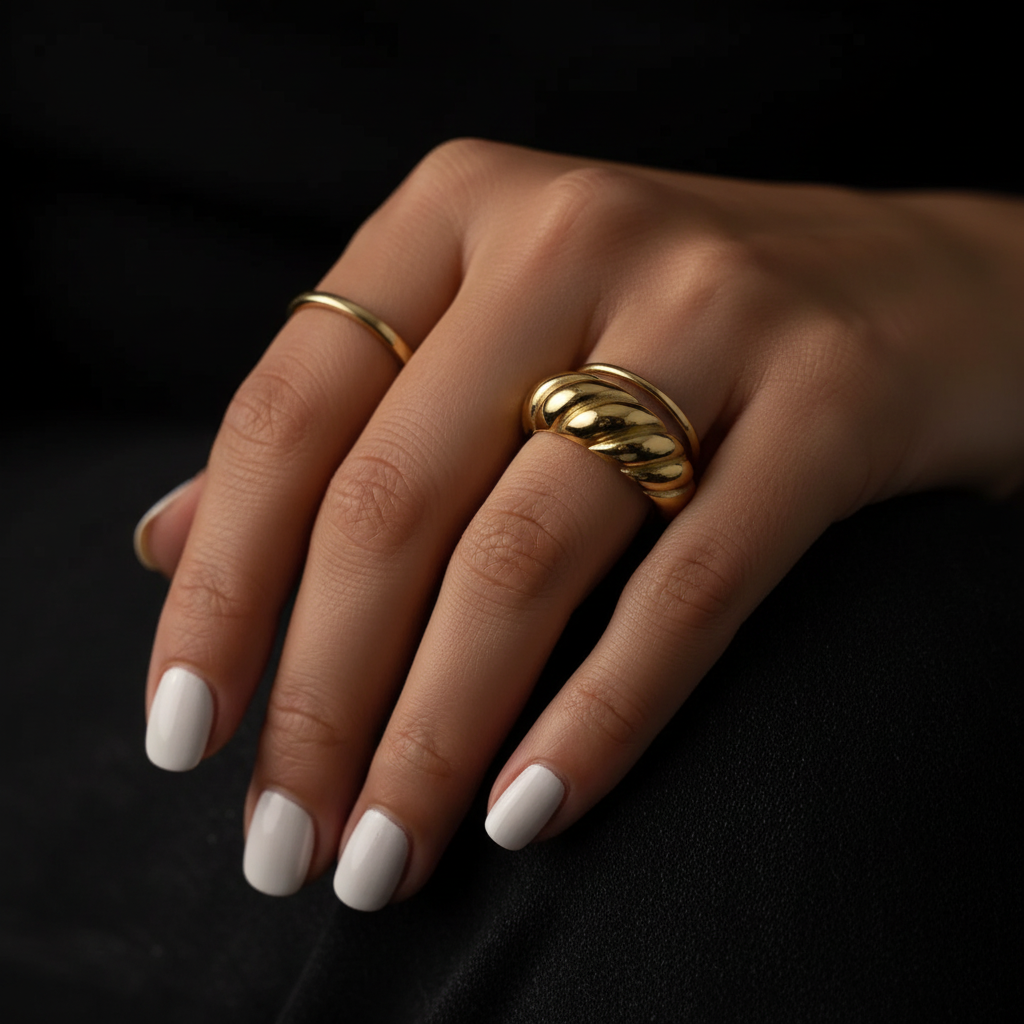 Croissant Ring — Stacked Moody