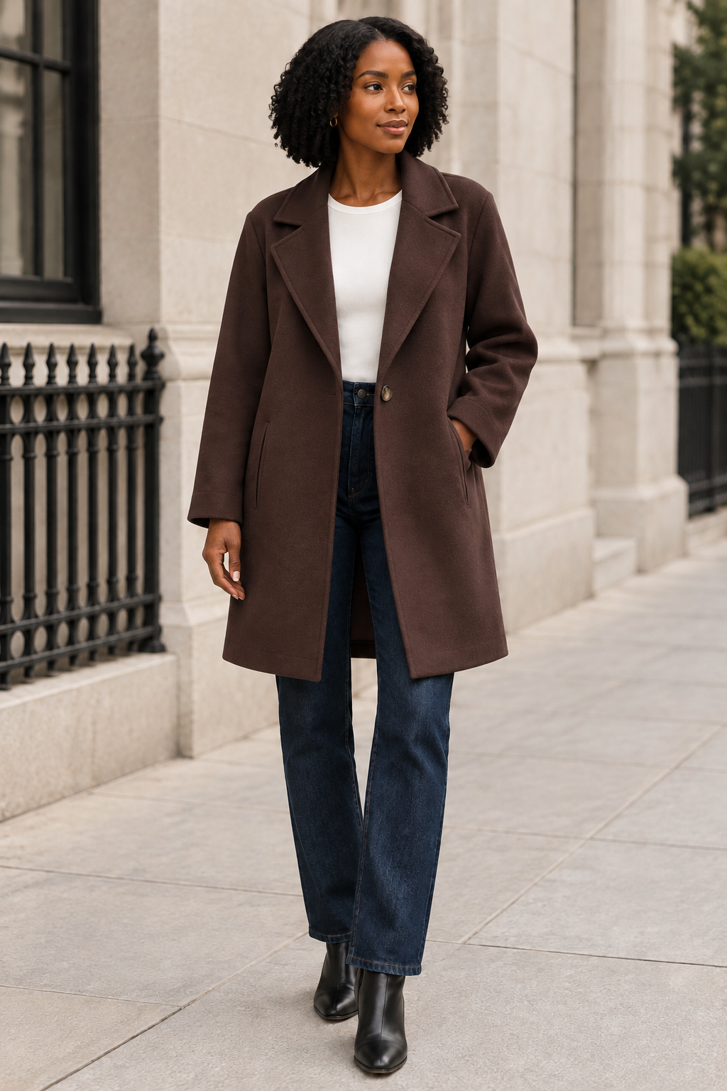Dark Brown trench coat