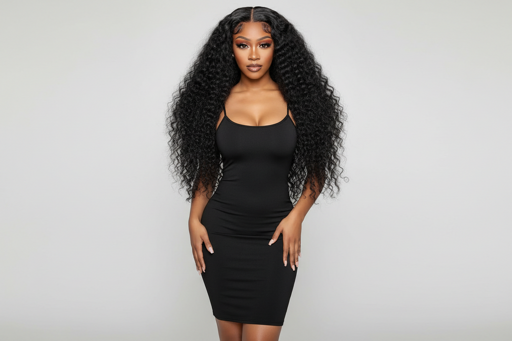 Water-Wave 13×6 Glueless HD Lace Front Wig – 200% Density Virgin Human Hair