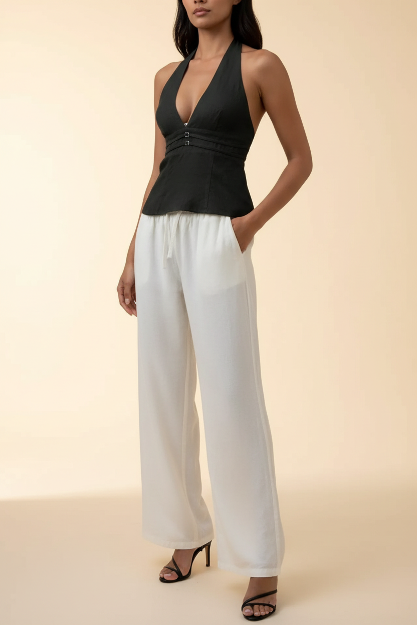 Deep V Halter Lifestyle 1