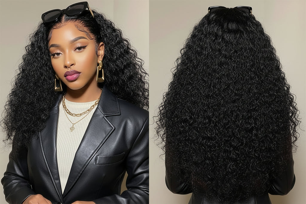 Deep‑Wave Glueless HD Lace Front Wig – 200% Density, 13×4 Full Frontal
