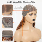 Load image into Gallery viewer, 24″ P4/27 Body-Wave 5×5 Glueless Lace Closure Wig – 100% Human Hair
