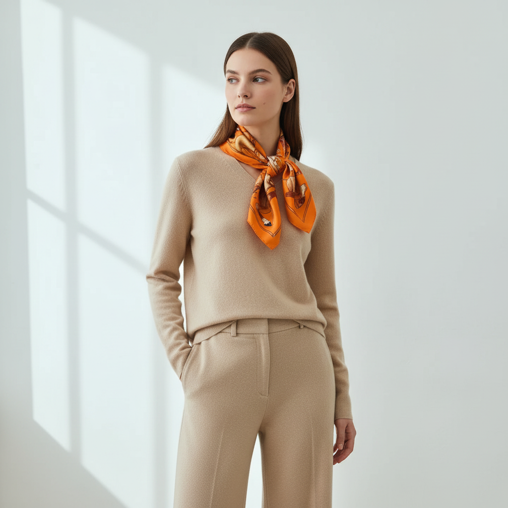 Equestrian Scarf Orange — Neck Styled