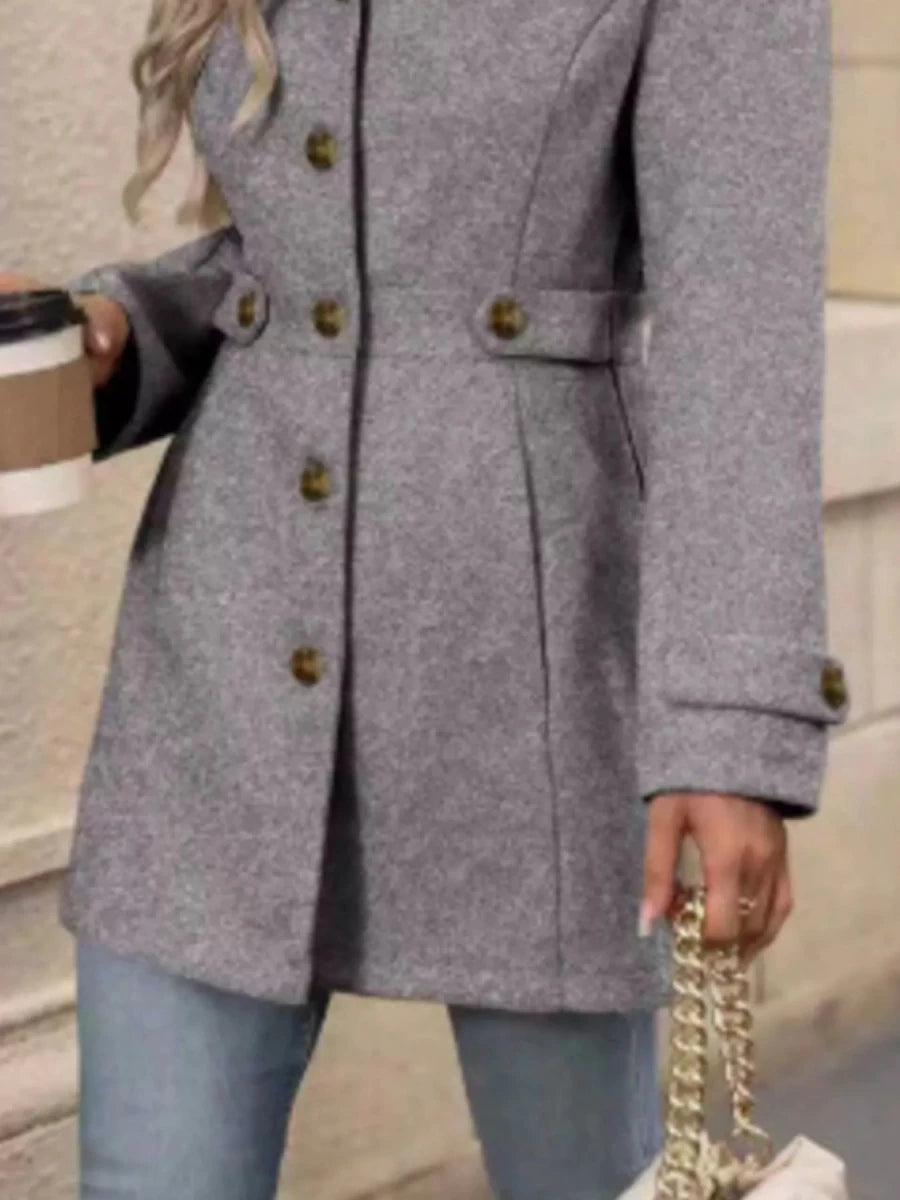 Button Up Long Sleeve Coat - The PM Edit