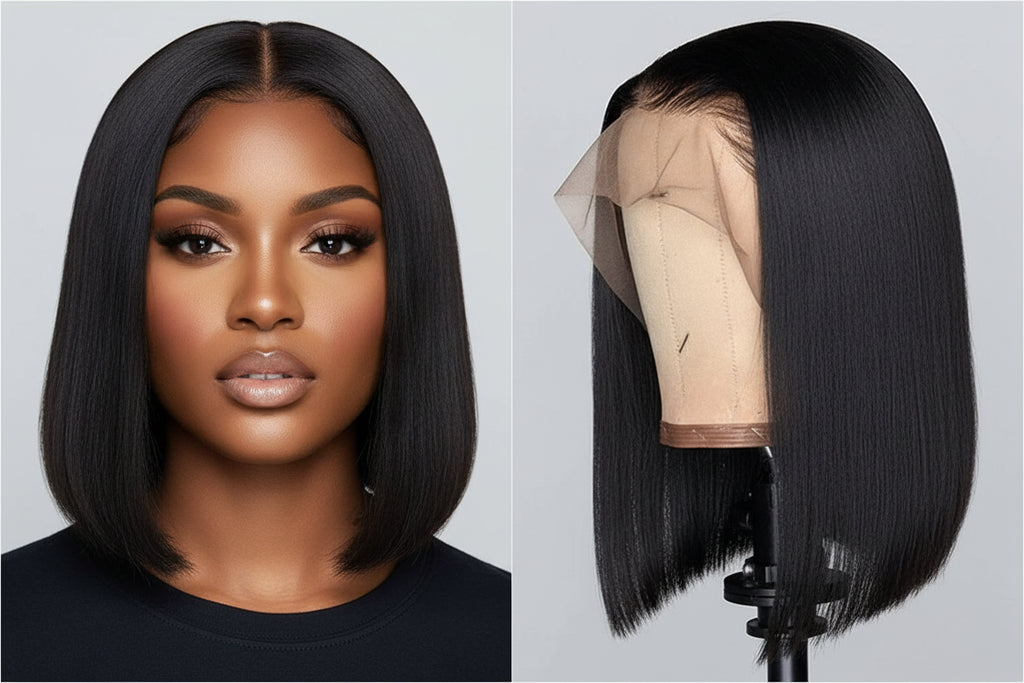 13x4 HD Lace Front Short Bob Wig 180% Density | 100% Human Hair