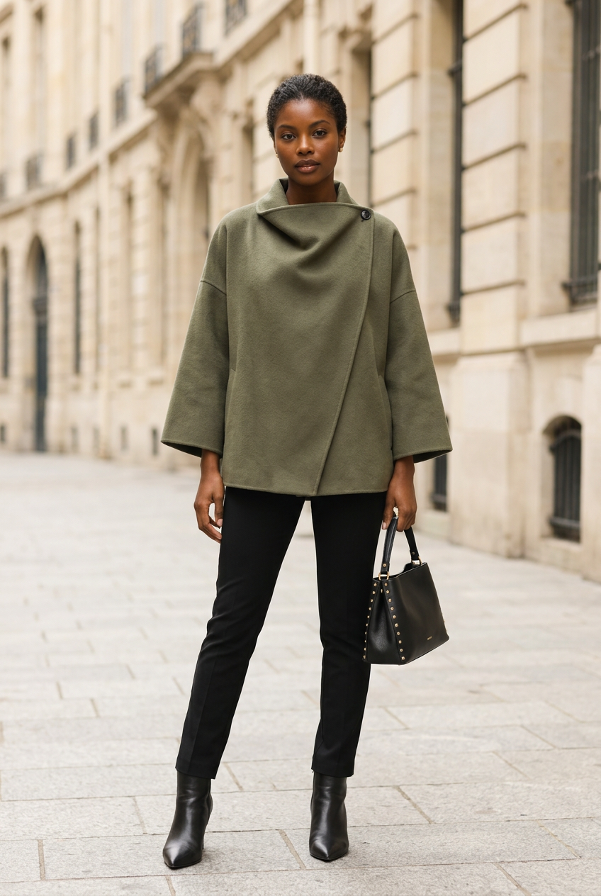 Green cape — full-body