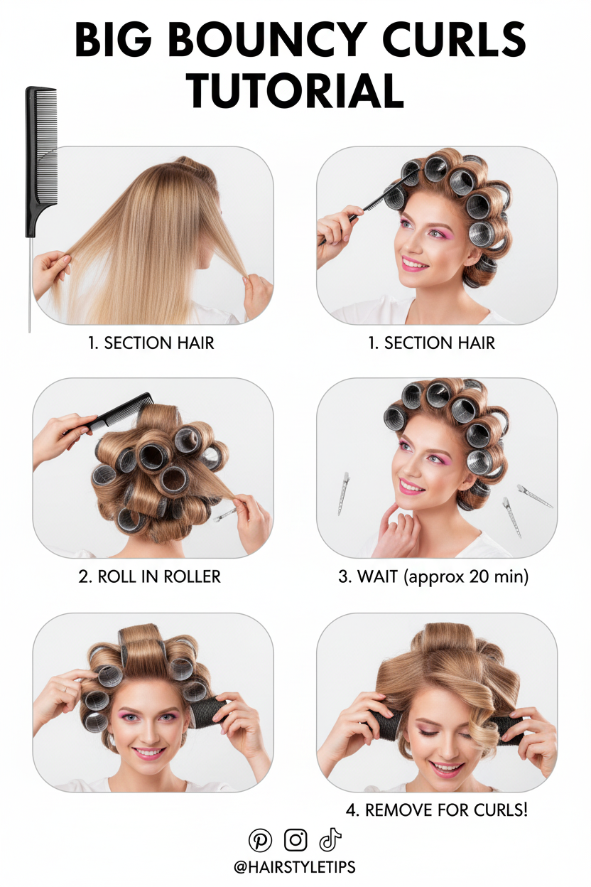 Hair Rollers Tutorial