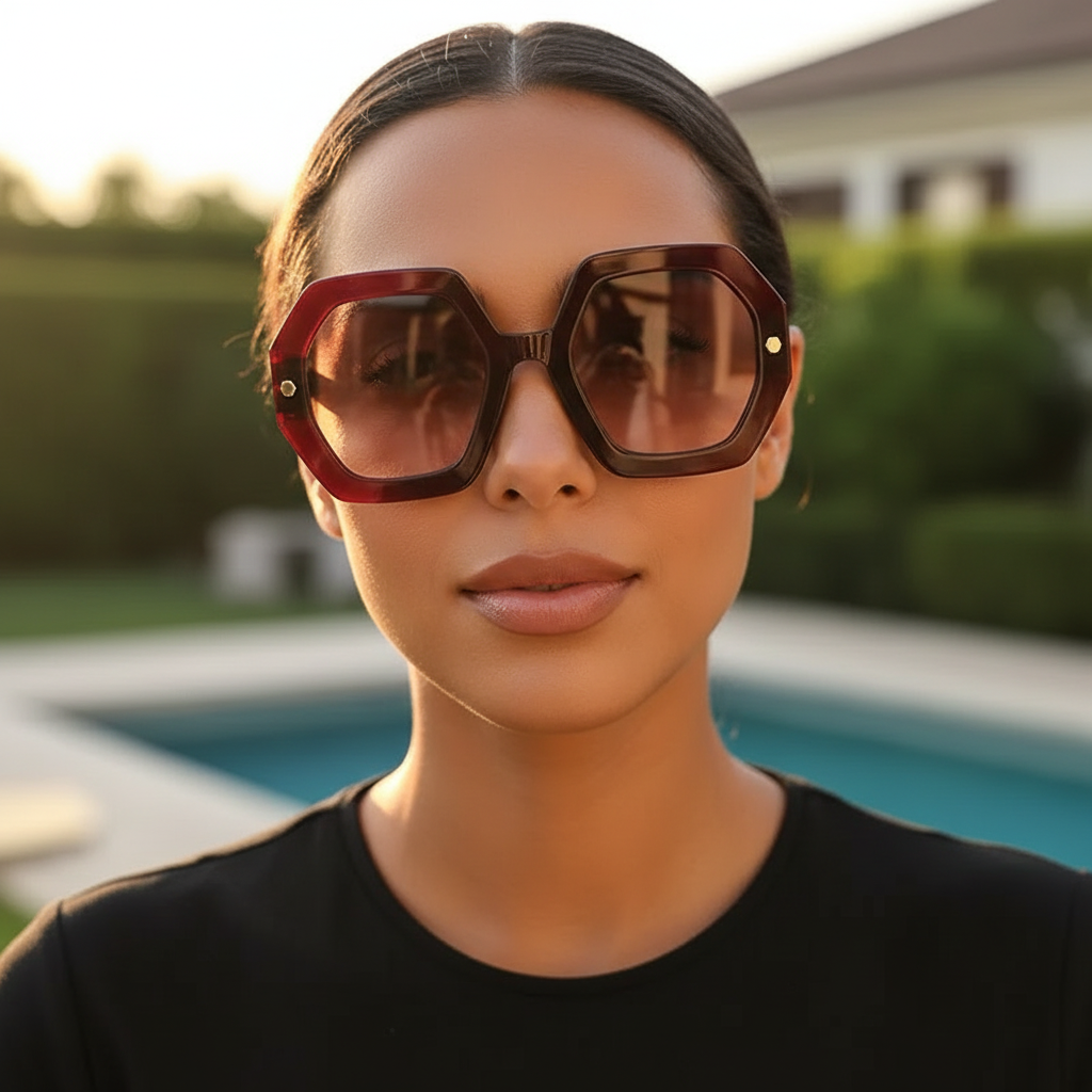 Hex Sunglasses Tea Pink Lifestyle