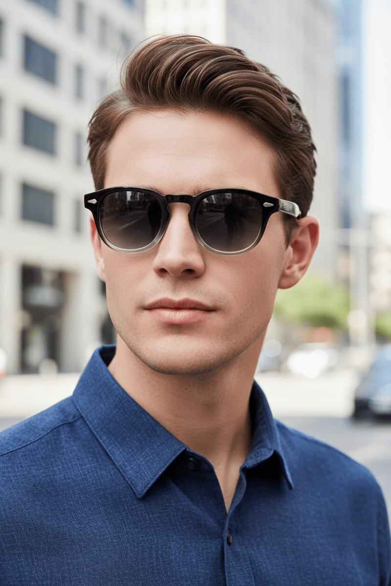Round UV400 Sunglasses | Plastic Frame - The PM Edit
