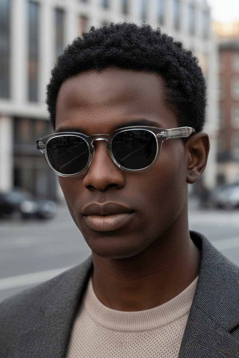 Round UV400 Sunglasses | Plastic Frame - The PM Edit