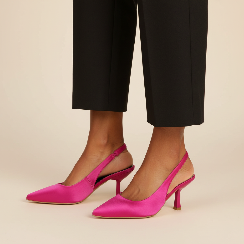 Kitten Heel Hot Pink Fixed