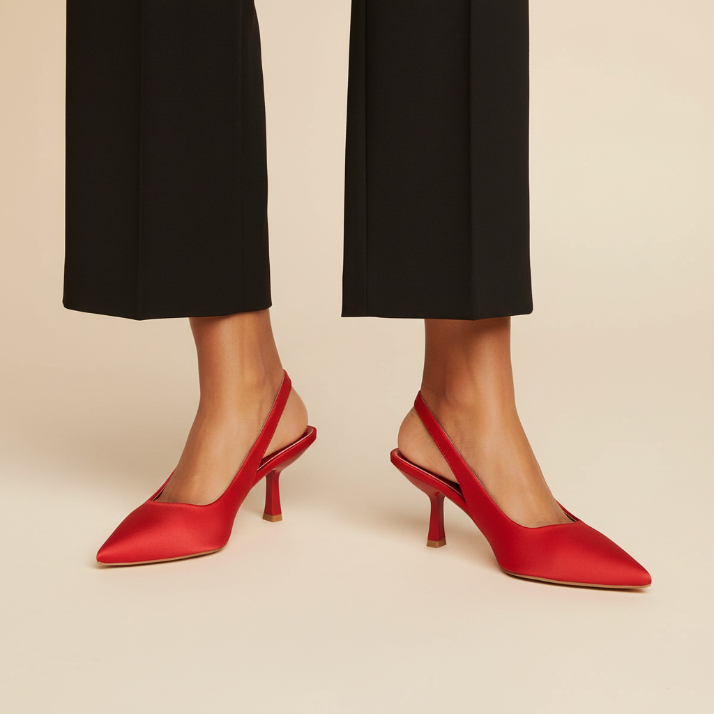 Kitten Heel Red Fixed