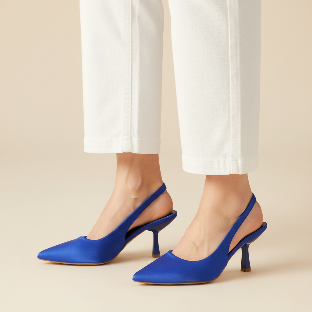 Kitten Heel Royal Blue