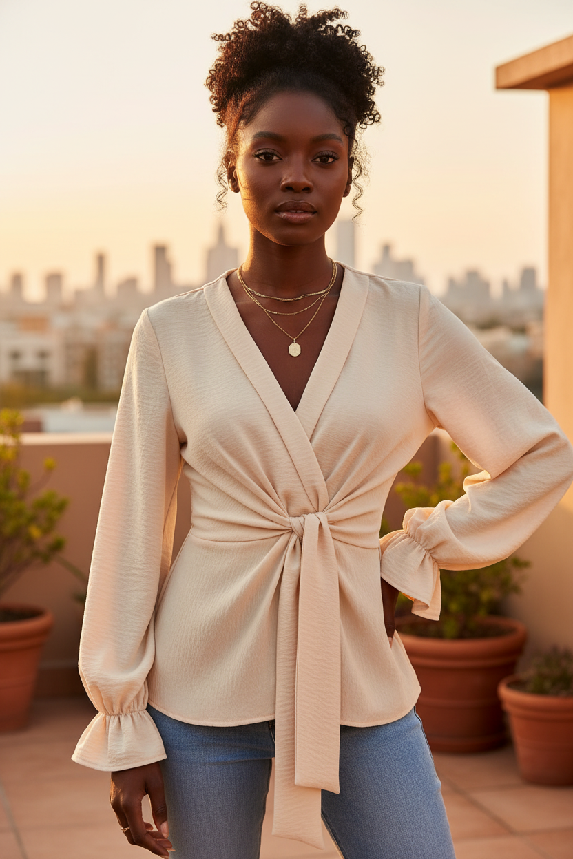 Knot Blouse - Terrace