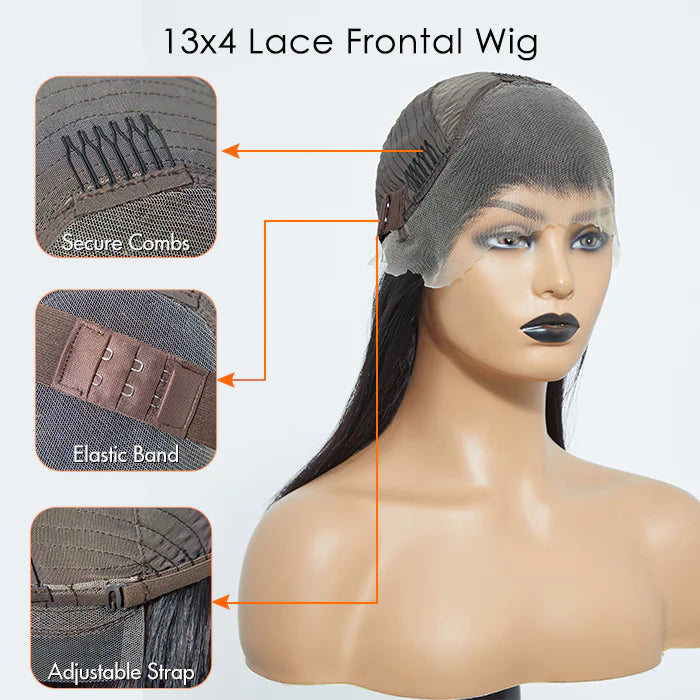 Straight Bob Lace Front Wig | 13x4 HD Lace | 150% Density