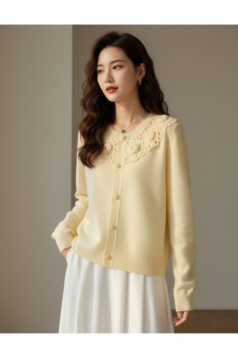 Light Yellow Cardigan