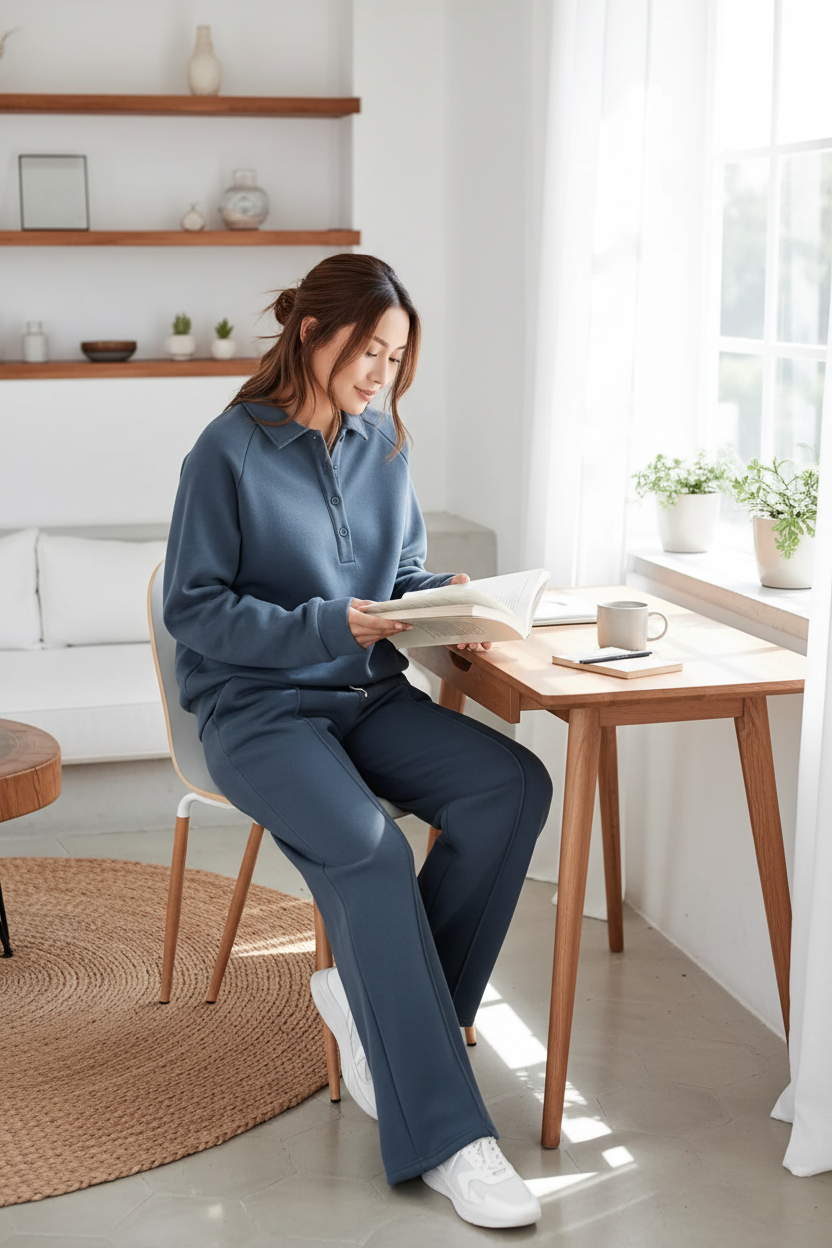 Lounge Set - Dusty Blue