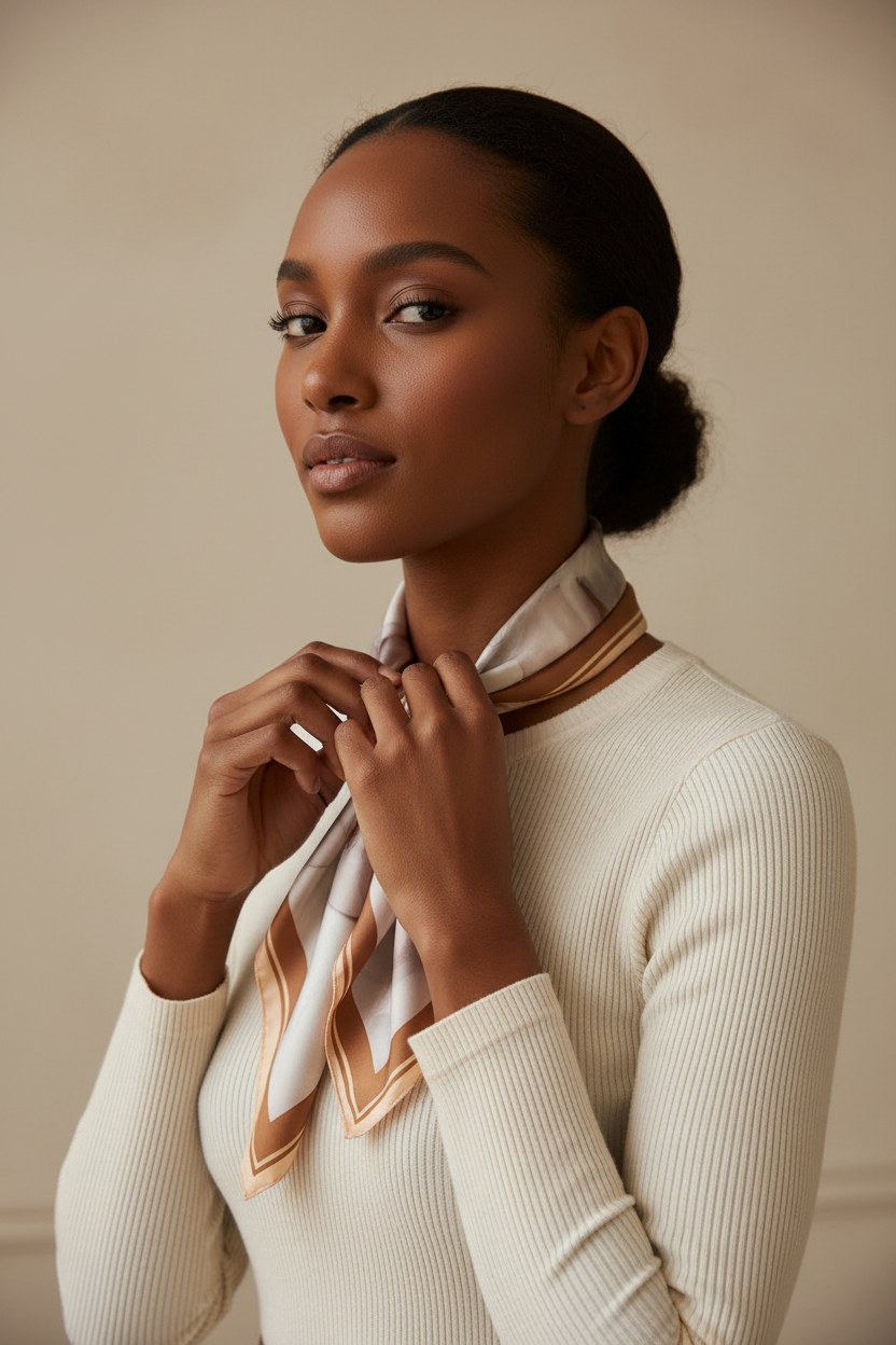 Marble Scarf — Neck