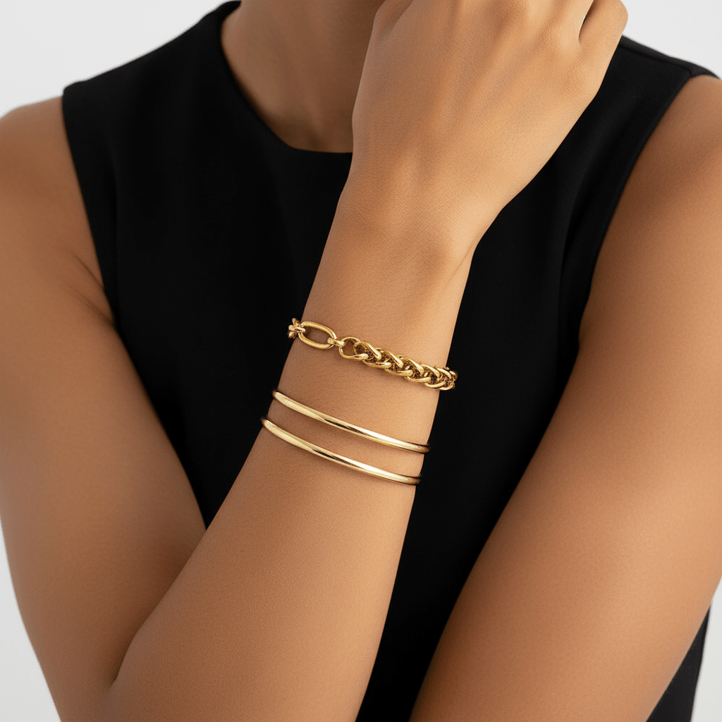 Mixed Chain Bracelet Lifestyle 2