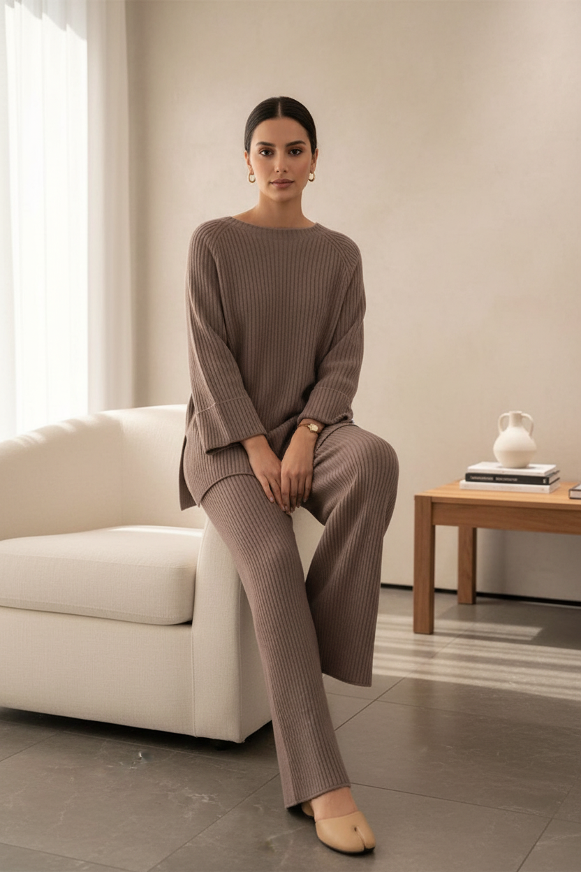 Mocha Knit Set
