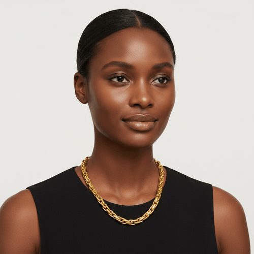 Double Link Chain Necklace & Bracelet | 18K Gold Plated Stainless Steel | The PM Edit - The PM Edit