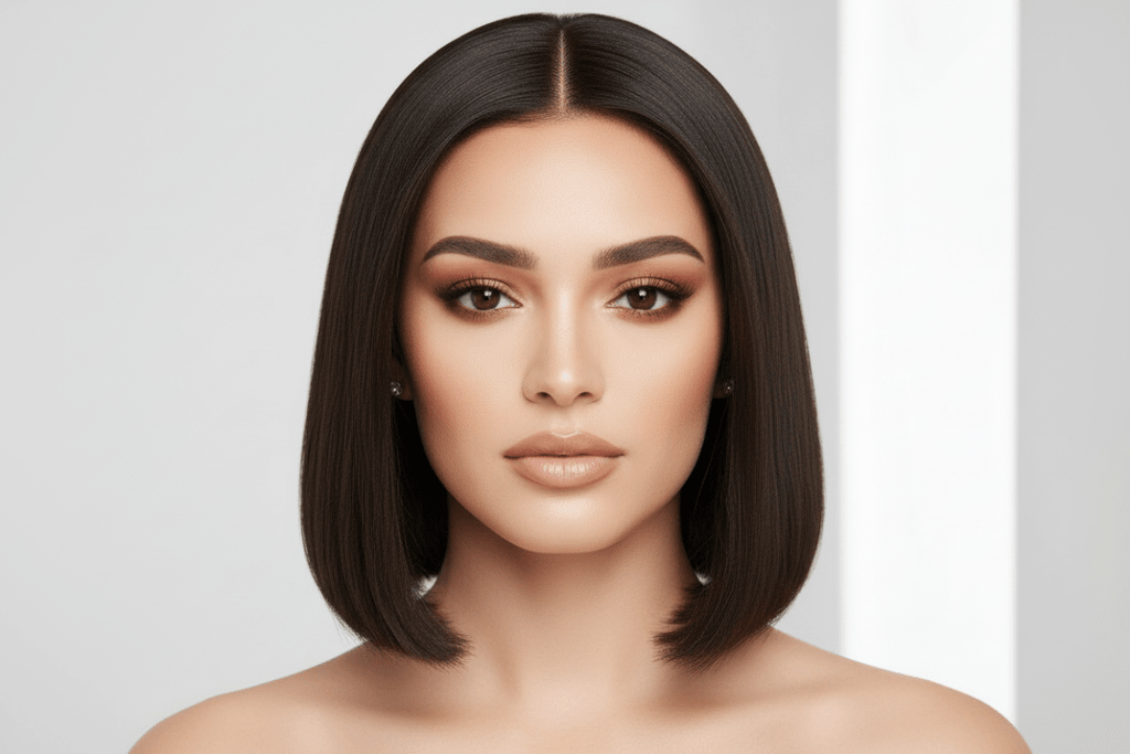 8 inch 5x5 HD lace front bob wig | 180% Density | 100% Human Hair - The PM Edit