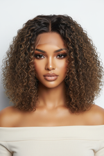 Load image into Gallery viewer, P4/27 Kinky Curly Wig - On Model
